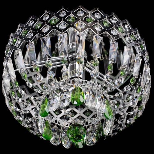 Люстра Корона пластинка №1 зеленая в Кирове Гусь Хрустальный