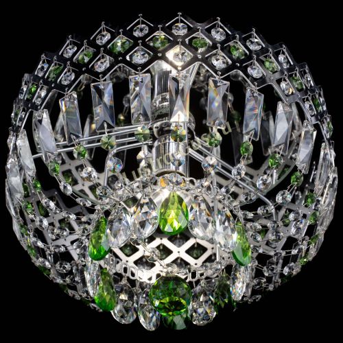 Люстра Корона пластинка №1 зеленая в Кирове Гусь Хрустальный