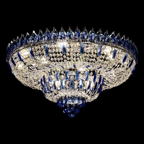 Люстра Корона Водопад синий в Кирове Гусь Хрустальный
