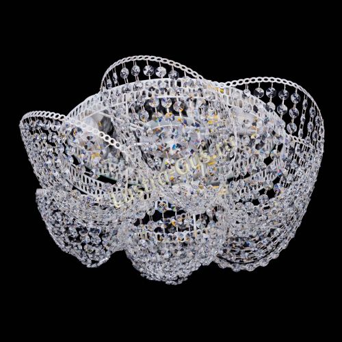 Люстра Космея №3 Белая в Кирове Гусь Хрустальный