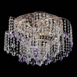 Люстра Космея №4 фиолетовая в Кирове