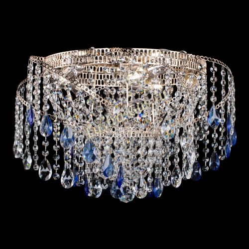 Люстра Космея №4 синяя в Кирове Гусь Хрустальный