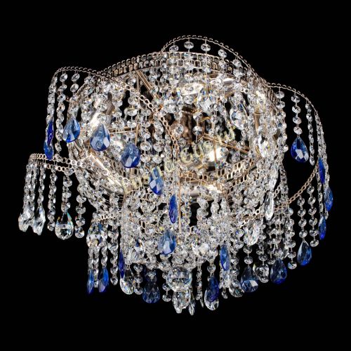 Люстра Космея №4 синяя в Кирове Гусь Хрустальный