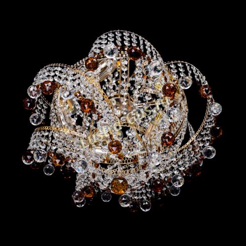 Люстра Космея шар 40 мм чайная в Кирове Гусь Хрустальный