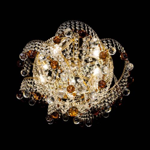 Люстра Космея шар 40 мм чайная в Кирове Гусь Хрустальный