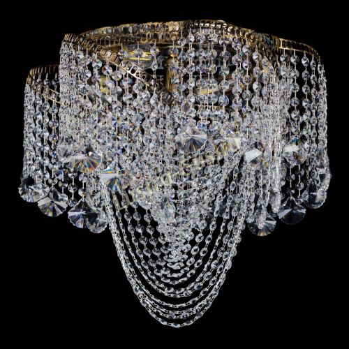 Люстра Космея Водоворот Веер под бронзу в Кирове Гусь Хрустальный