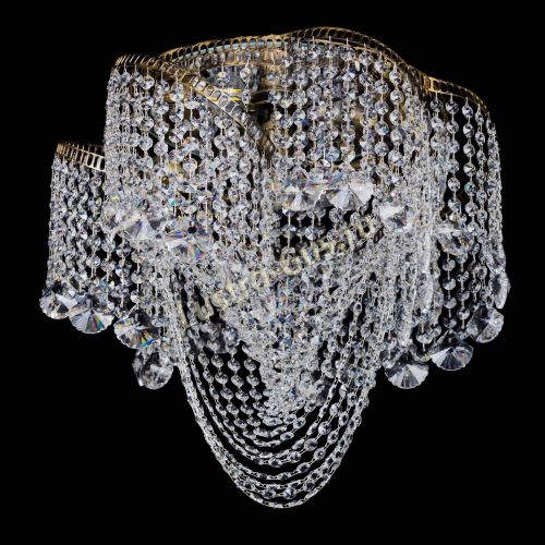 Люстра Космея Водоворот Веер под бронзу в Кирове Гусь Хрустальный