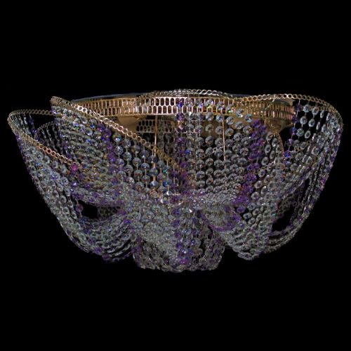 Люстра Космос № 2 фиолетовая в Кирове Гусь Хрустальный