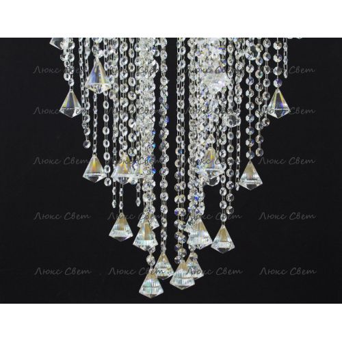 Люстра Космос 5 ламп конус 40 мм длинная  в Кирове Гусь Хрустальный