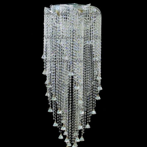 Люстра Космос 5 ламп конус 40 мм длинная  в Кирове Гусь Хрустальный