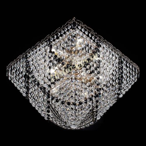 Люстра Квадрат Бриз черная в Кирове Гусь Хрустальный