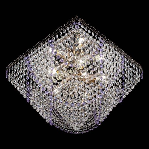 Люстра Квадрат Бриз фиолетовая в Кирове Гусь Хрустальный