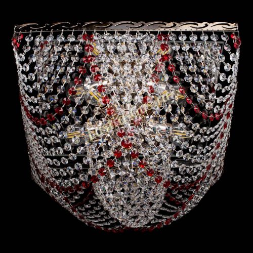 Люстра Квадрат Бриз красная в Кирове Гусь Хрустальный