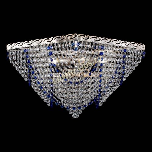 Люстра Квадрат Бриз синяя в Кирове Гусь Хрустальный