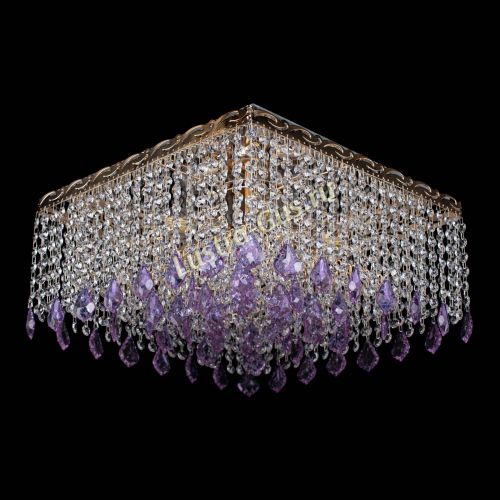 Люстра Квадрат Гамма Дубик цветная в Кирове Гусь Хрустальный