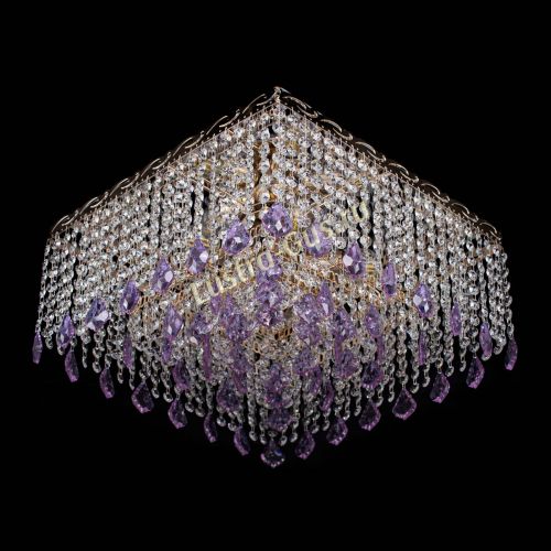 Люстра Квадрат Гамма Дубик цветная в Кирове Гусь Хрустальный