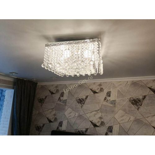 Люстра Квадрат гамма шар 30 мм длинная в Кирове Гусь Хрустальный