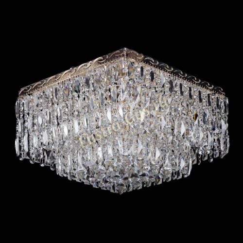 Люстра Квадрат Каскад с пластинками в Кирове Гусь Хрустальный