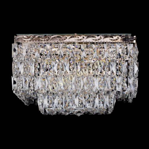 Люстра Квадрат Каскад с пластинками в Кирове Гусь Хрустальный