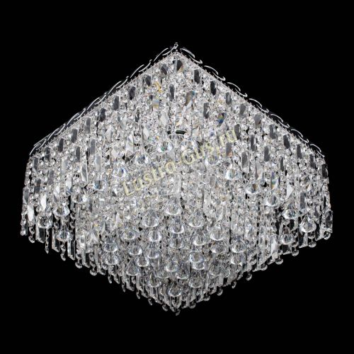 Люстра Квадрат Каскад с пластинками в Кирове Гусь Хрустальный