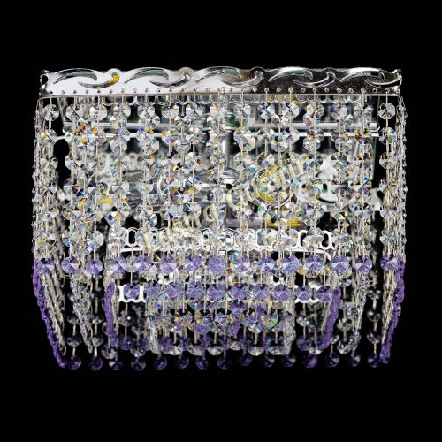 Люстра Квадрат Оптикон фиолетовая в Кирове Гусь Хрустальный