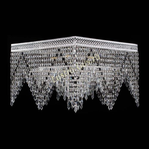 Люстра Квадрат Венеция уголки №5 черная в Кирове Гусь Хрустальный