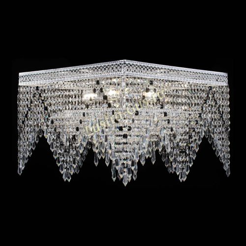 Люстра Квадрат Венеция уголки №5 черная в Кирове Гусь Хрустальный