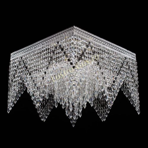 Люстра Квадрат Венеция уголки №5 черная в Кирове Гусь Хрустальный