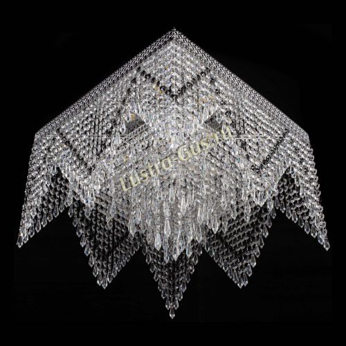 Люстра Квадрат Венеция уголки №5 черная в Кирове Гусь Хрустальный