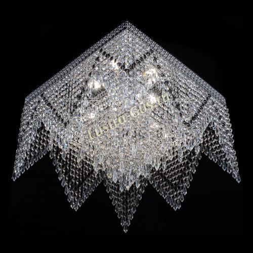 Люстра Квадрат Венеция уголки №5 черная в Кирове Гусь Хрустальный