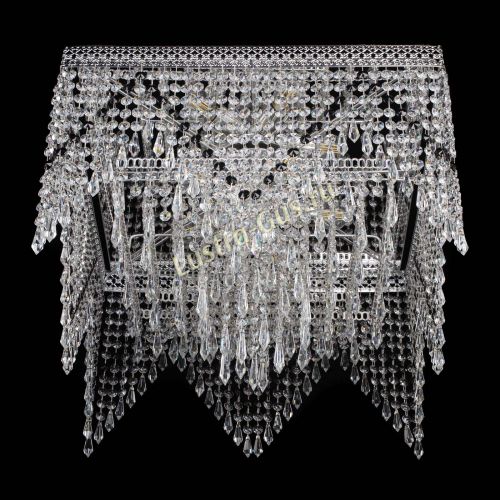 Люстра Квадрат Венеция уголки №5 черная в Кирове Гусь Хрустальный