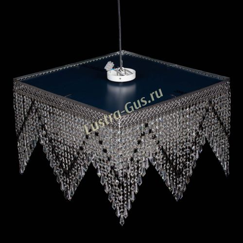 Люстра Квадрат Венеция уголки №5 черная в Кирове Гусь Хрустальный