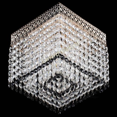 Люстра Квадрат Венеция №1 черная в Кирове Гусь Хрустальный