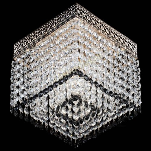 Люстра Квадрат Венеция №1 черная в Кирове Гусь Хрустальный