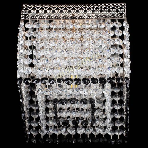 Люстра Квадрат Венеция №1 черная в Кирове Гусь Хрустальный