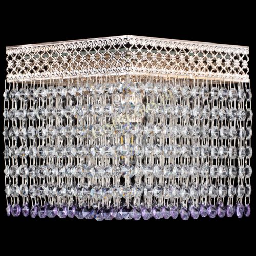 Люстра Квадрат Венеция №1 фиолетовая в Кирове Гусь Хрустальный