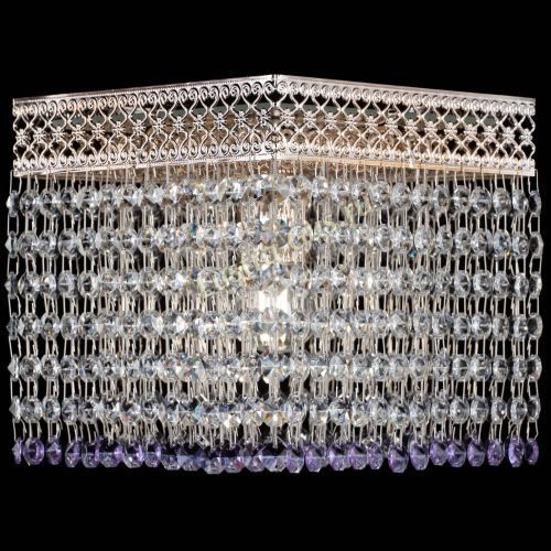 Люстра Квадрат Венеция №1 фиолетовая в Кирове Гусь Хрустальный