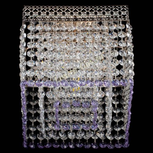 Люстра Квадрат Венеция №1 фиолетовая в Кирове Гусь Хрустальный