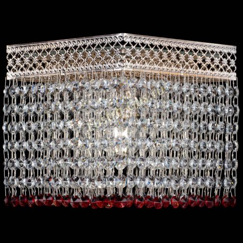 Люстра Квадрат Венеция №1 красная в Кирове Гусь Хрустальный