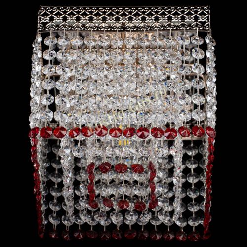 Люстра Квадрат Венеция №1 красная в Кирове Гусь Хрустальный