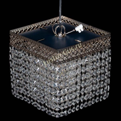 Люстра Квадрат Венеция №1 розовая в Кирове Гусь Хрустальный