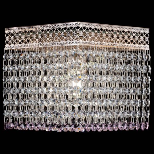 Люстра Квадрат Венеция №1 розовая в Кирове Гусь Хрустальный