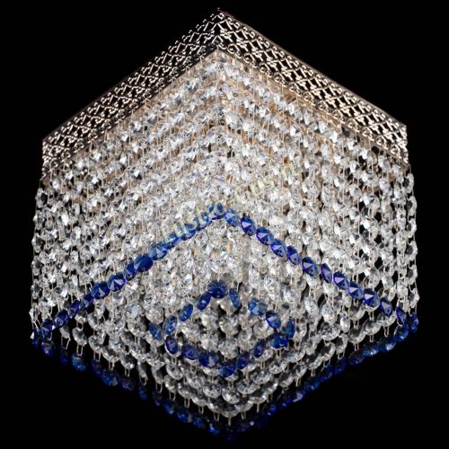 Люстра Квадрат Венеция №1 синяя в Кирове Гусь Хрустальный