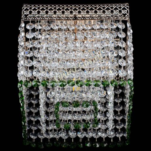 Люстра Квадрат Венеция №1 зеленая в Кирове Гусь Хрустальный