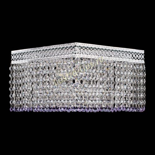 Люстра Квадрат Венеция №3 фиолетовая в Кирове Гусь Хрустальный