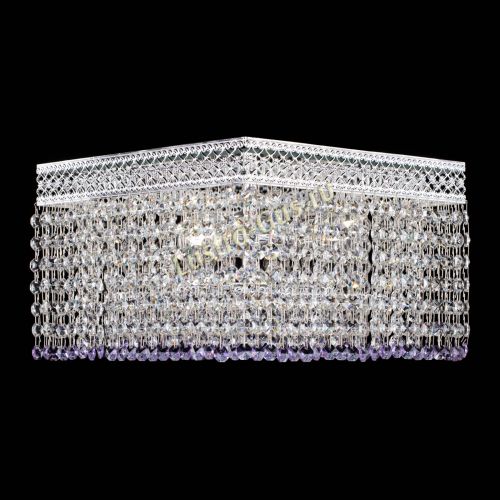 Люстра Квадрат Венеция №3 фиолетовая в Кирове Гусь Хрустальный