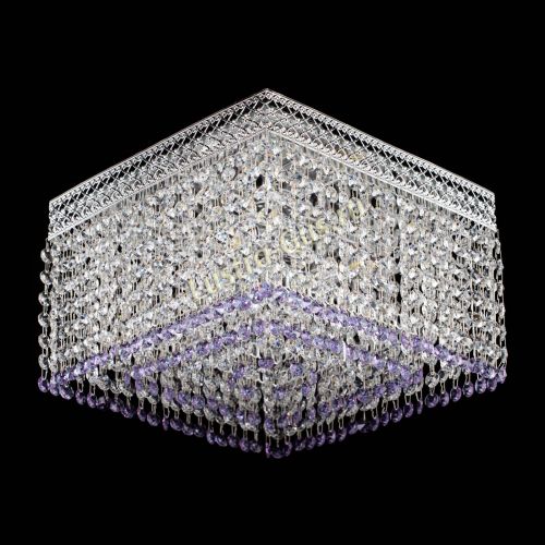 Люстра Квадрат Венеция №3 фиолетовая в Кирове Гусь Хрустальный