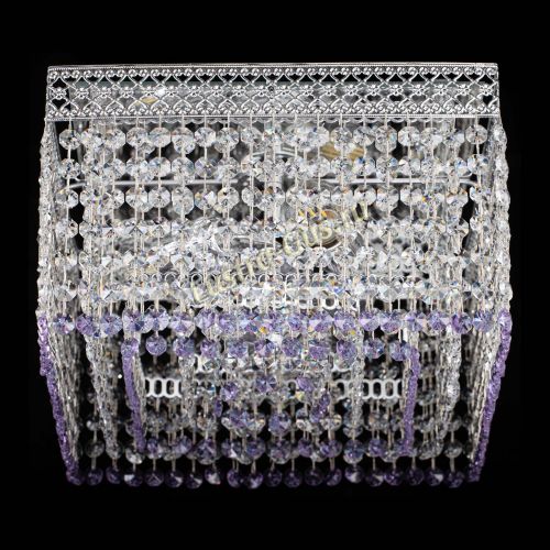 Люстра Квадрат Венеция №3 фиолетовая в Кирове Гусь Хрустальный