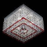 Люстра Квадрат Венеция №3 красная в Кирове