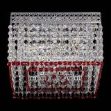 Люстра Квадрат Венеция №3 красная в Кирове